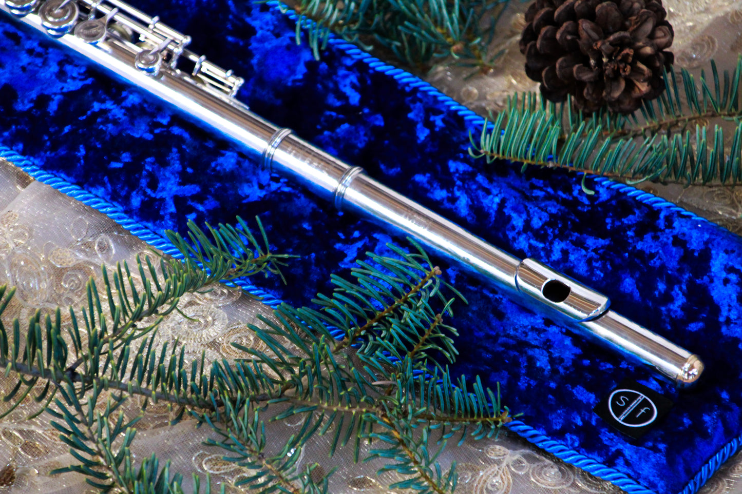 Velvet Flute Mat | Sapphire