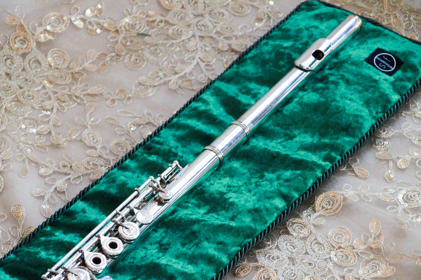Velvet Flute Mat | Emerald
